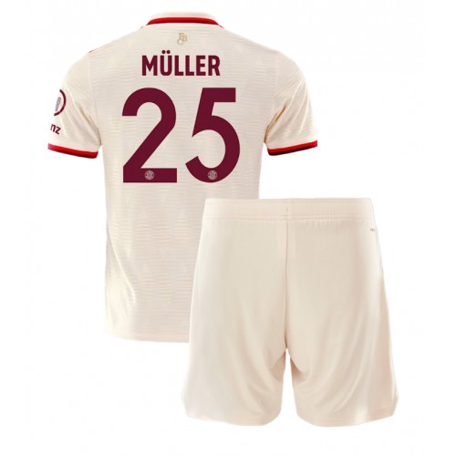 Fotballdrakt Barn Bayern Munich Thomas Muller #25 Tredjedraktsett 2024-25 Kortermet (+ Korte bukser)